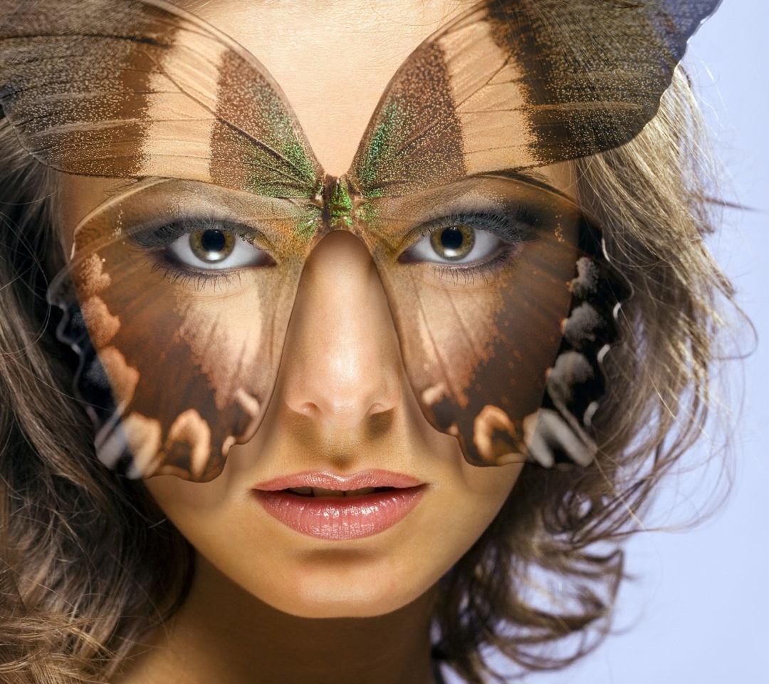 Butterfly Mask wallpaper 1080x960
