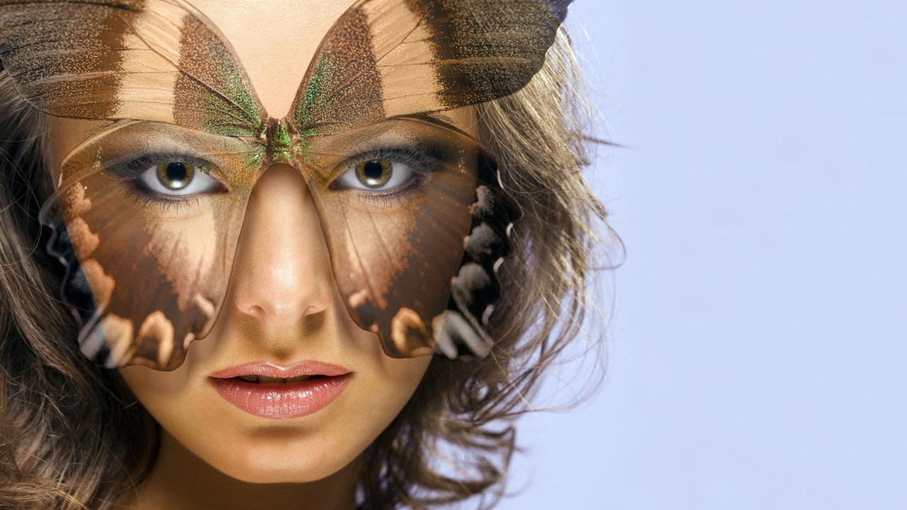 Butterfly Mask wallpaper 1280x720