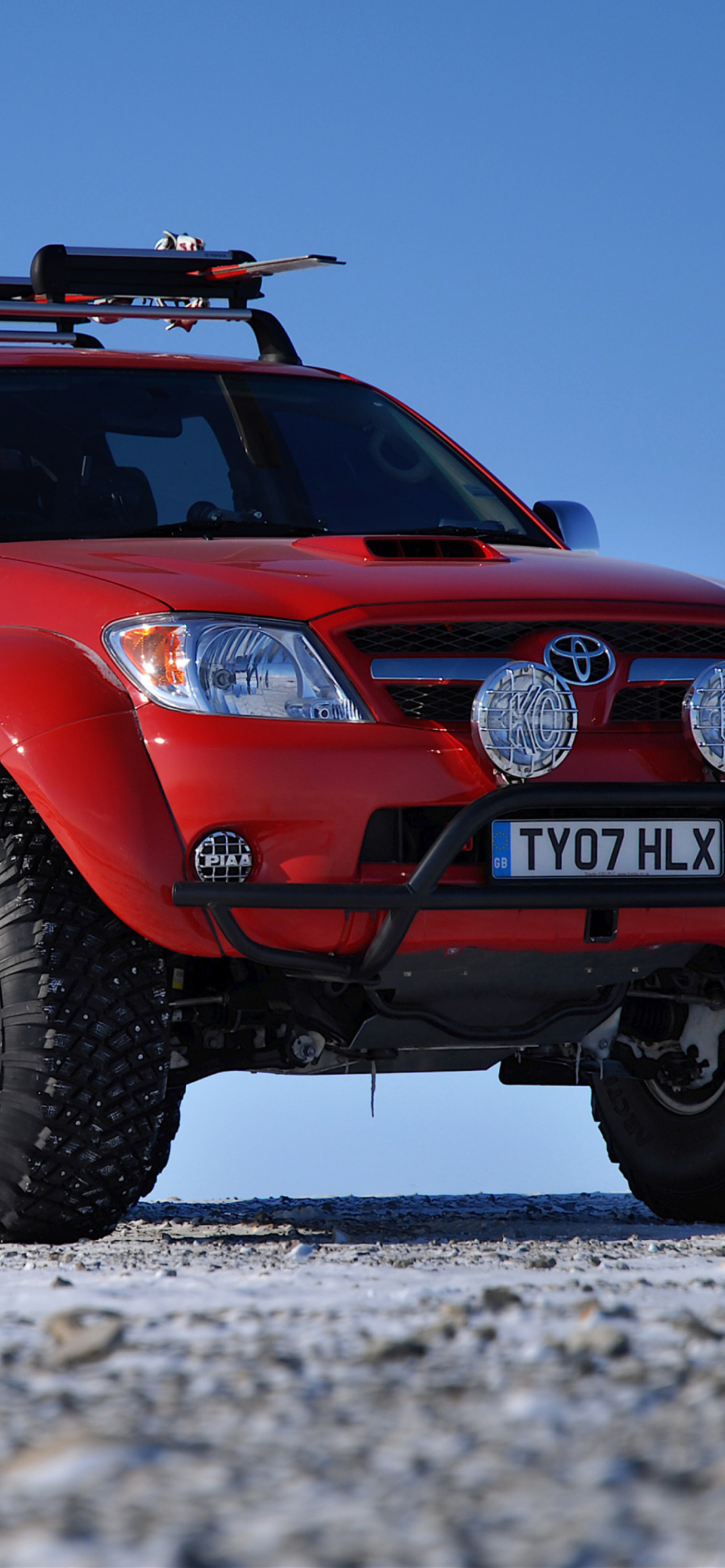 Toyota Hilux from Top Gear wallpaper 1170x2532