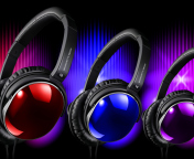 Sfondi Colorful Headphones 176x144