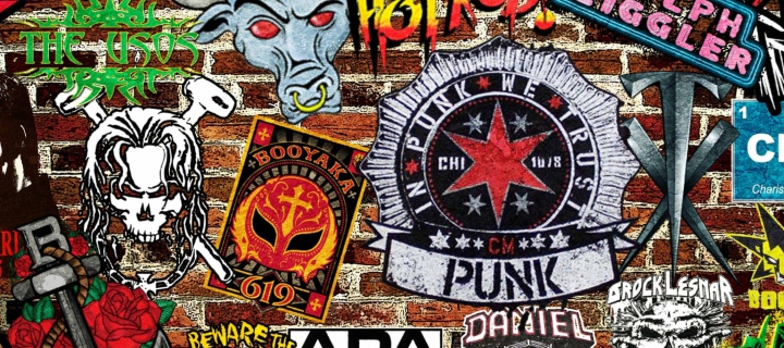 Das WWE Logos: Hot Rod, Punk Wallpaper 720x320