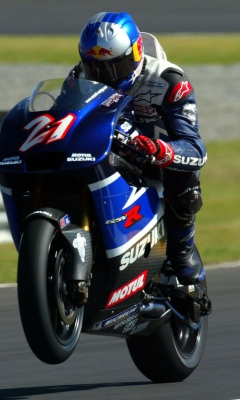 Das Racing Bike Suzuki Wallpaper 240x400