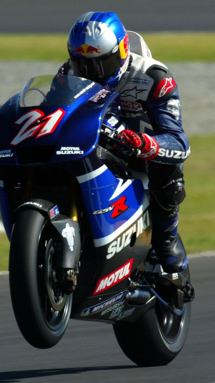 Racing Bike Suzuki wallpaper 750x1334