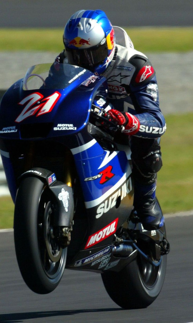 Das Racing Bike Suzuki Wallpaper 768x1280