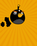 Screenshot №1 pro téma Black Angry Birds 128x160