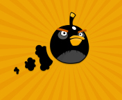 Black Angry Birds wallpaper 176x144