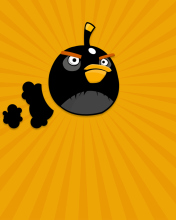 Sfondi Black Angry Birds 176x220