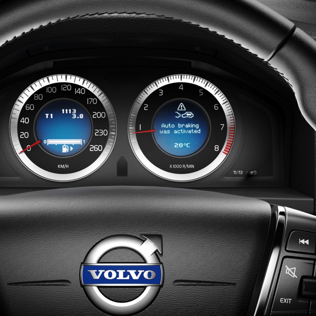 Das Volvo Speedometer Wallpaper 1024x1024