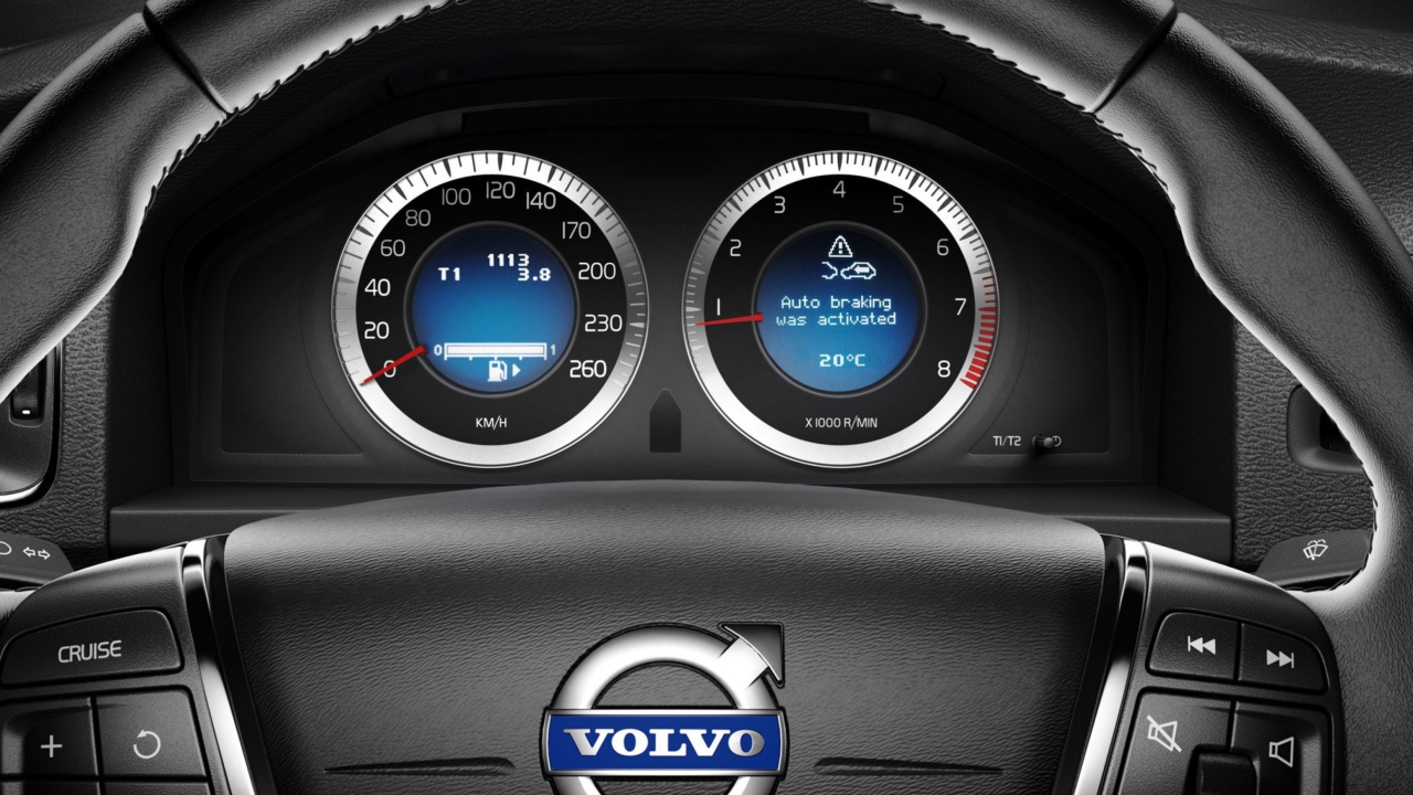Fondo de pantalla Volvo Speedometer 1280x720
