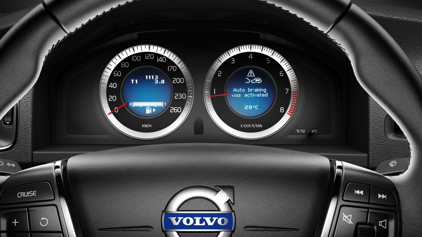 Das Volvo Speedometer Wallpaper 1366x768
