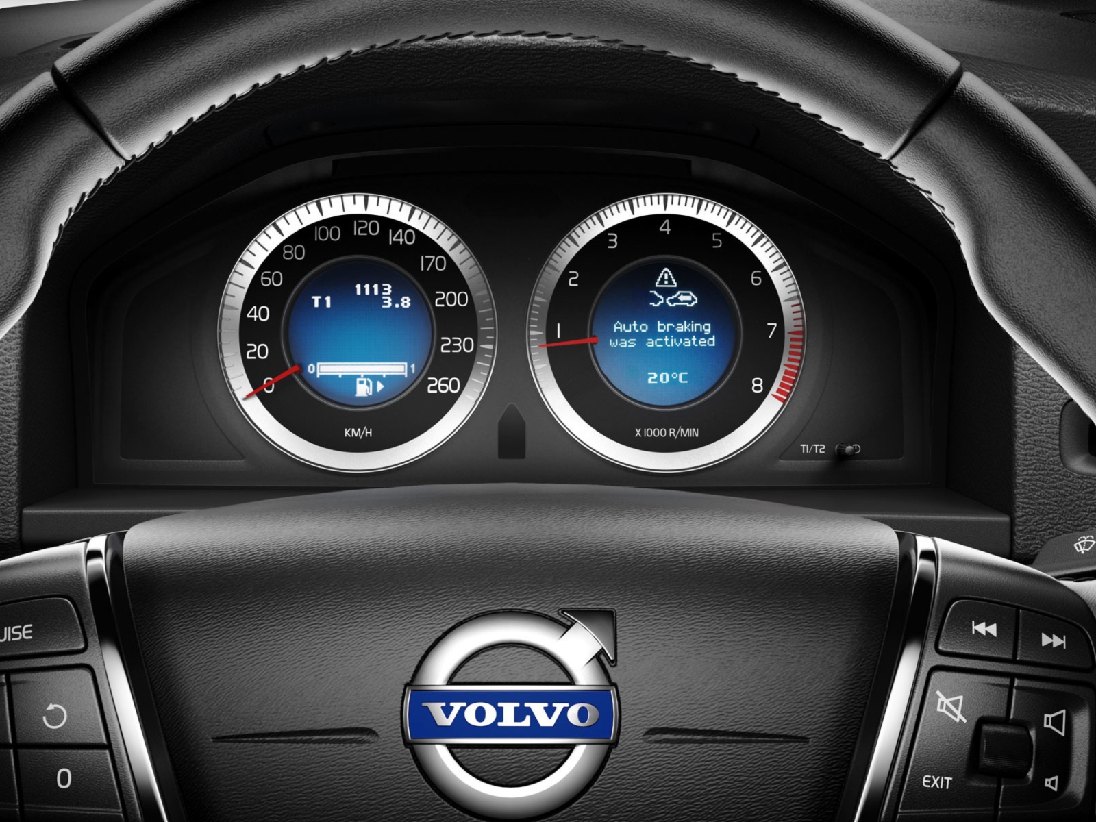 Fondo de pantalla Volvo Speedometer 1600x1200