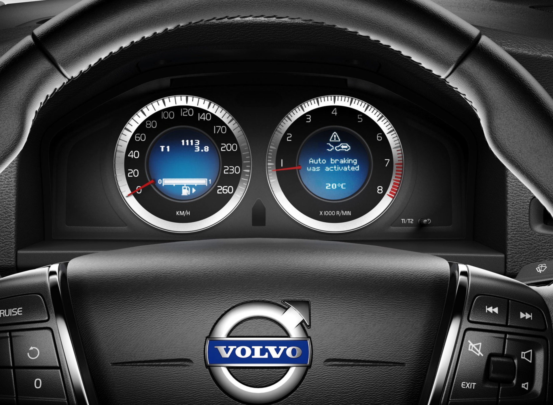 Обои Volvo Speedometer 1920x1408
