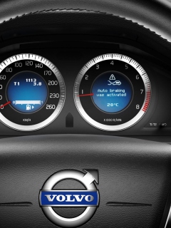 Screenshot №1 pro téma Volvo Speedometer 240x320