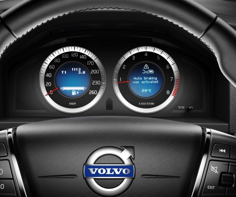 Обои Volvo Speedometer 480x400
