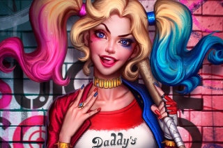 Harley Quinn Form Background for Android, iPhone and iPad