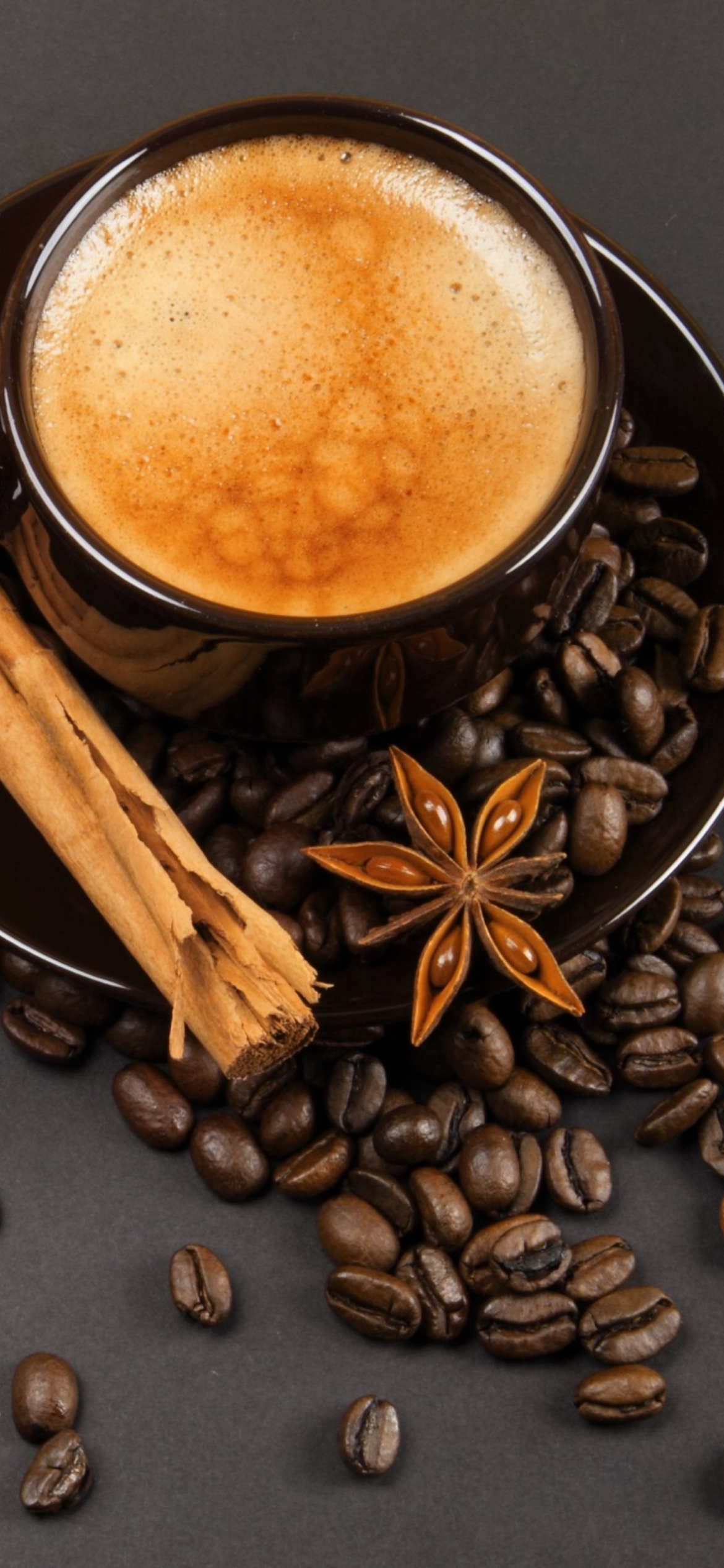 Das Cinnamon And Star Anise Coffee Wallpaper 1170x2532