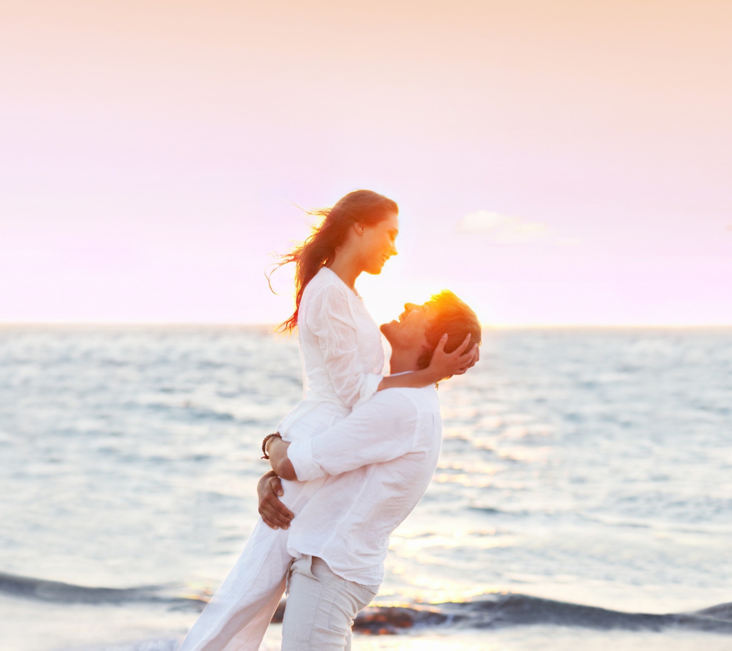 Beach Romance wallpaper 1440x1280