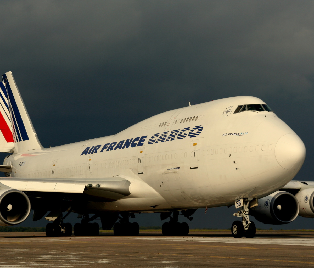 Обои Boeing 747 400 Air France 1200x1024