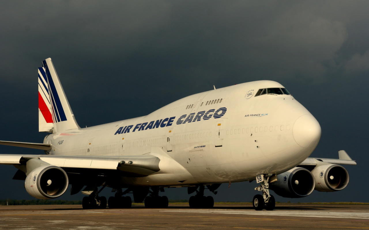 Fondo de pantalla Boeing 747 400 Air France 1280x800
