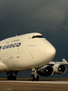 Fondo de pantalla Boeing 747 400 Air France 240x320