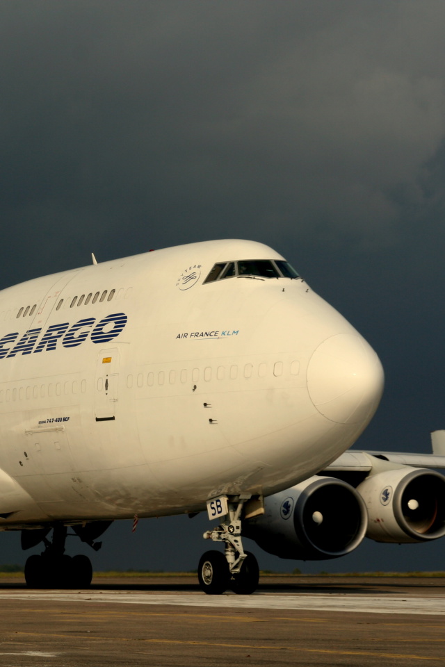 Sfondi Boeing 747 400 Air France 640x960