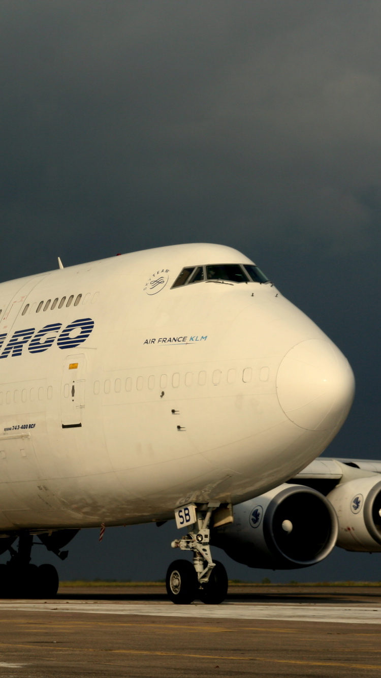 Fondo de pantalla Boeing 747 400 Air France 750x1334