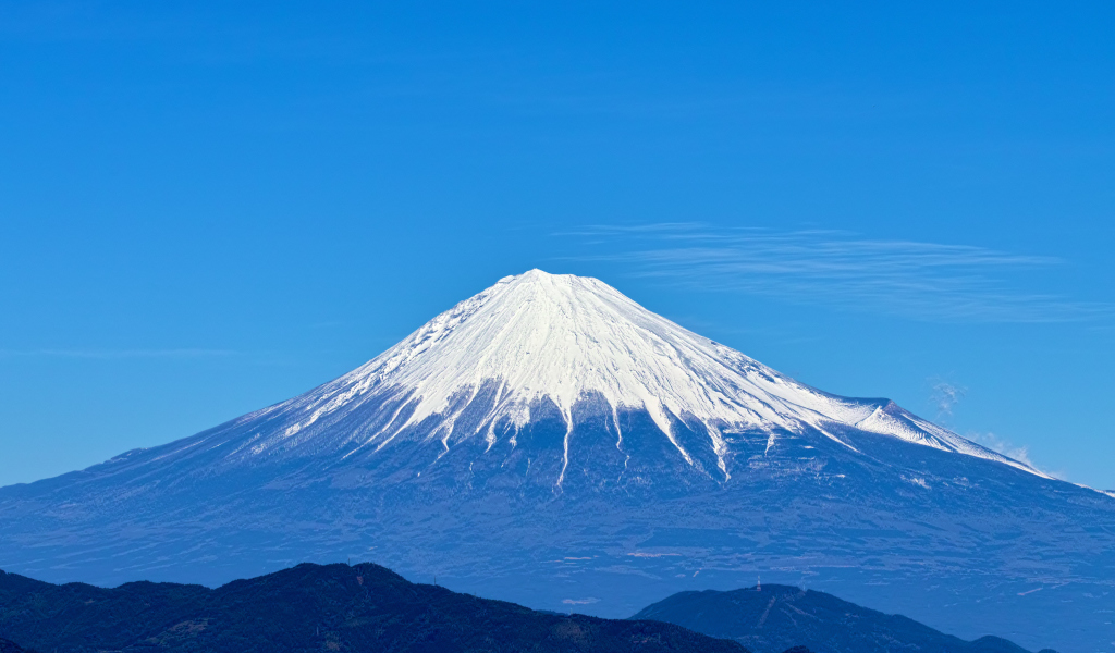 Das Fuji Volcano Wallpaper 1024x600