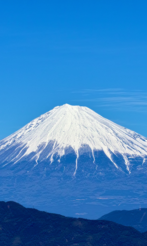Обои Fuji Volcano 480x800