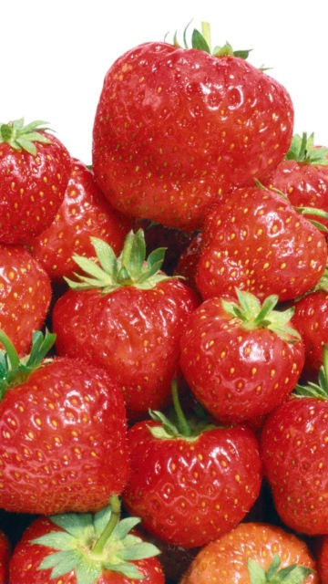 Das Red Strawberries Wallpaper 360x640