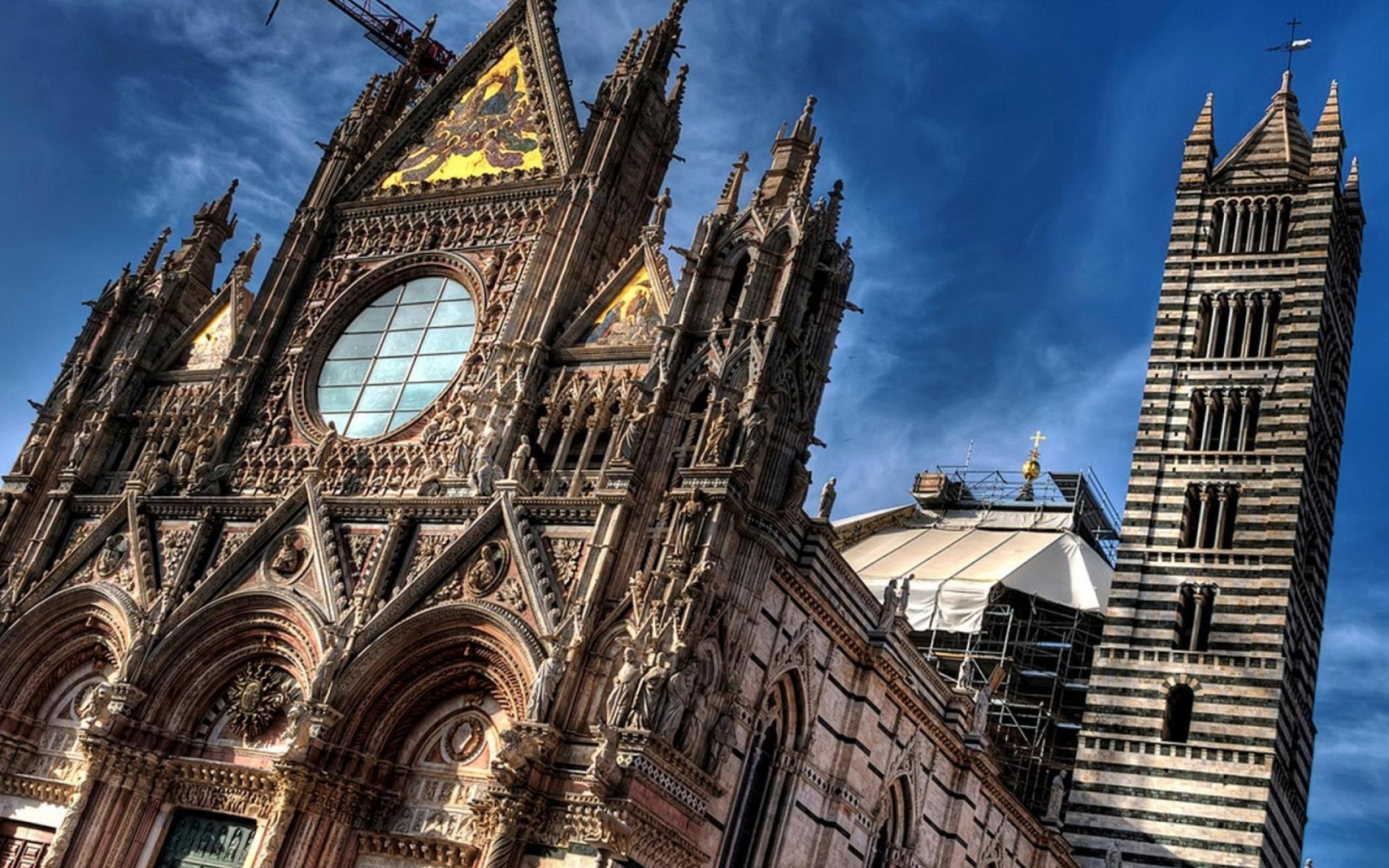 Обои Cathedral Siena Italy 2560x1600