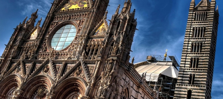 Cathedral Siena Italy wallpaper 720x320