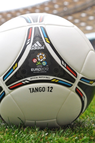 Das Uefa Euro 2012 Poland Ukrain Tango Ball Wallpaper 320x480