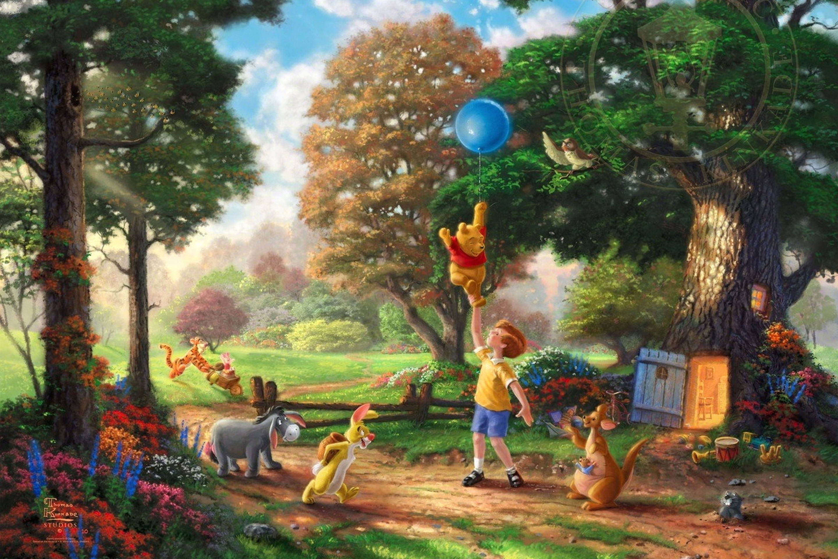 Das Thomas Kinkade, Winnie-The-Pooh Wallpaper 2880x1920