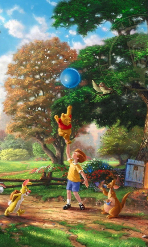 Thomas Kinkade, Winnie-The-Pooh screenshot #1 480x800