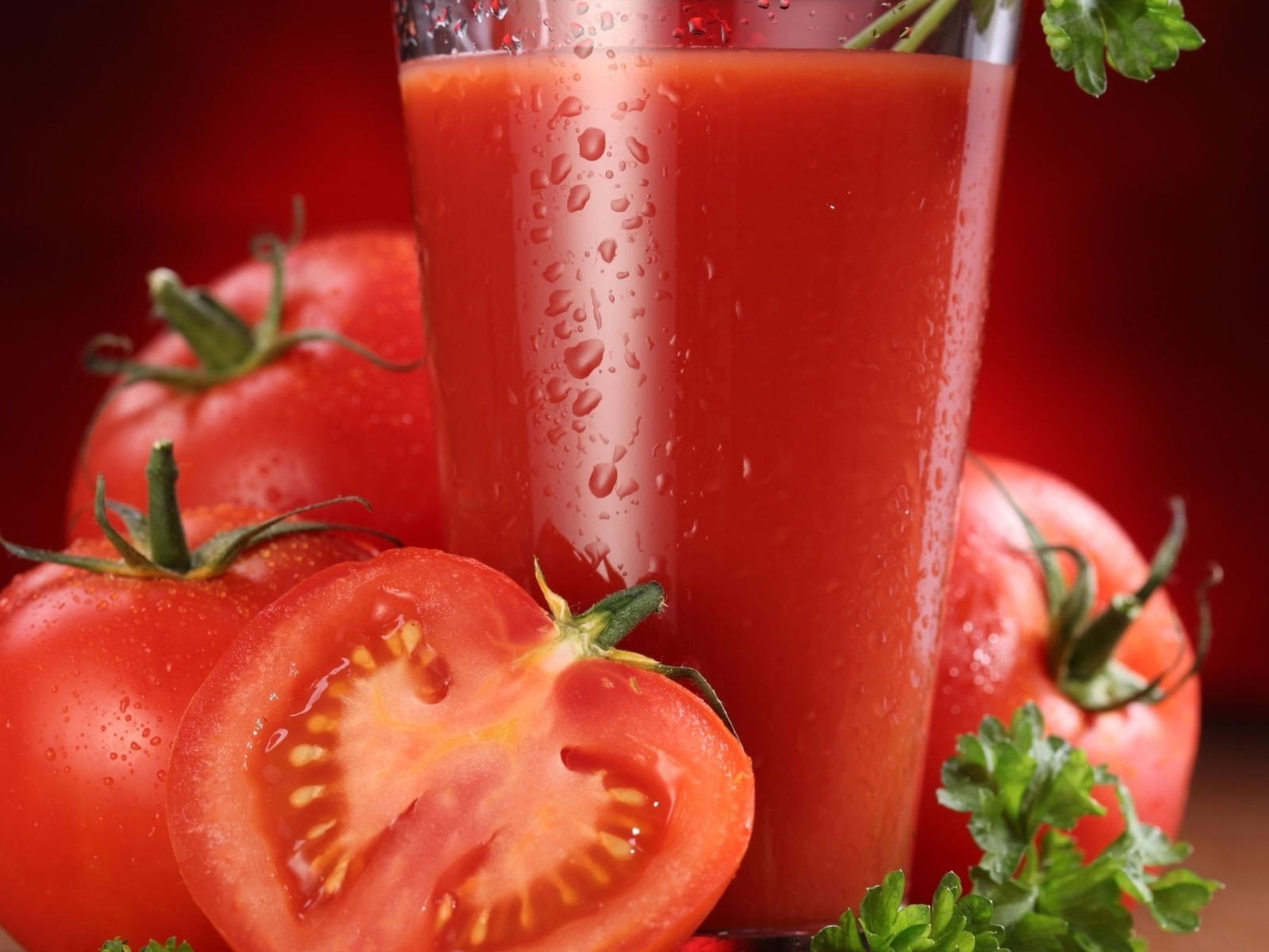 Fondo de pantalla Fresh Tomatoe Juice 1600x1200