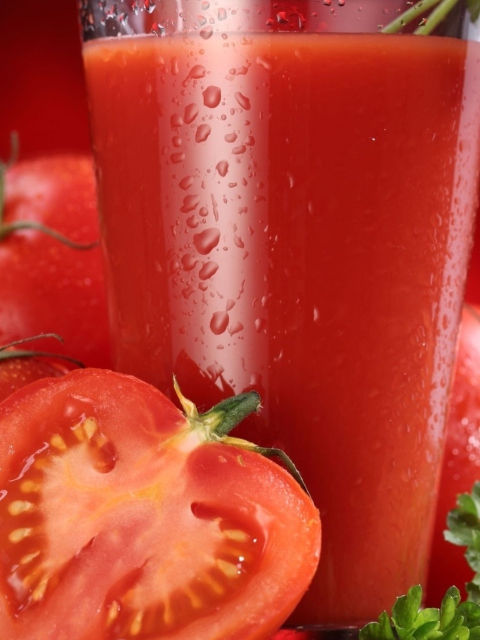 Das Fresh Tomatoe Juice Wallpaper 480x640