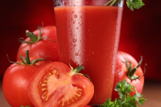 Fresh Tomatoe Juice Background for Android, iPhone and iPad