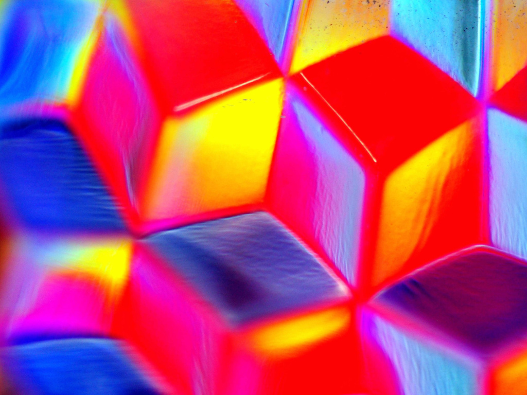 Das Colorful Cubes 3D Wallpaper 1024x768