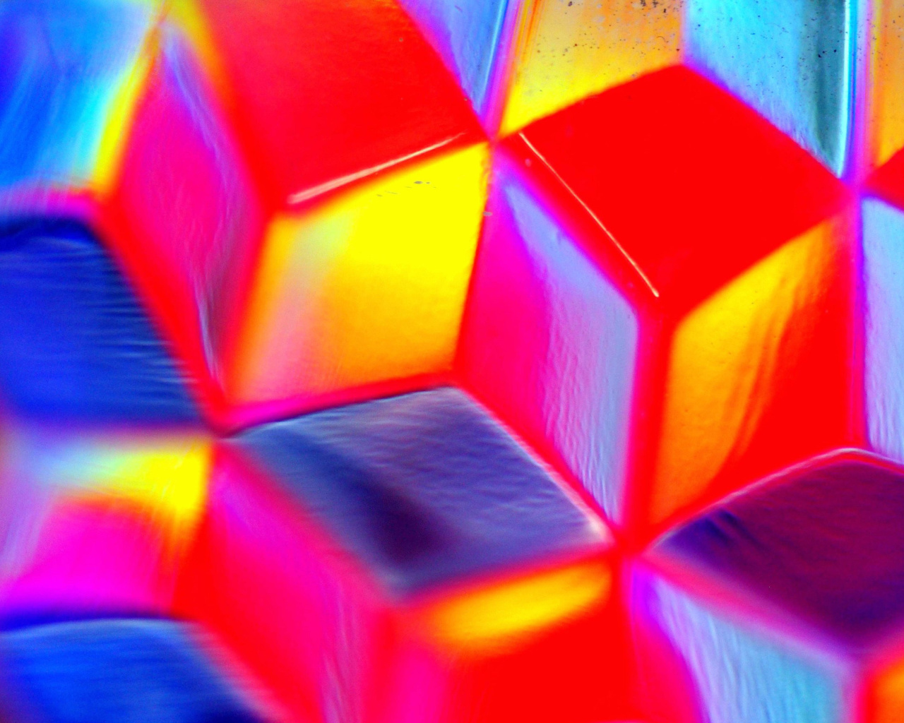 Screenshot №1 pro téma Colorful Cubes 3D 1280x1024