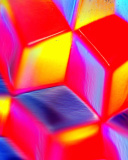 Fondo de pantalla Colorful Cubes 3D 128x160