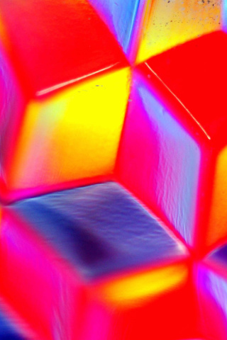 Das Colorful Cubes 3D Wallpaper 320x480