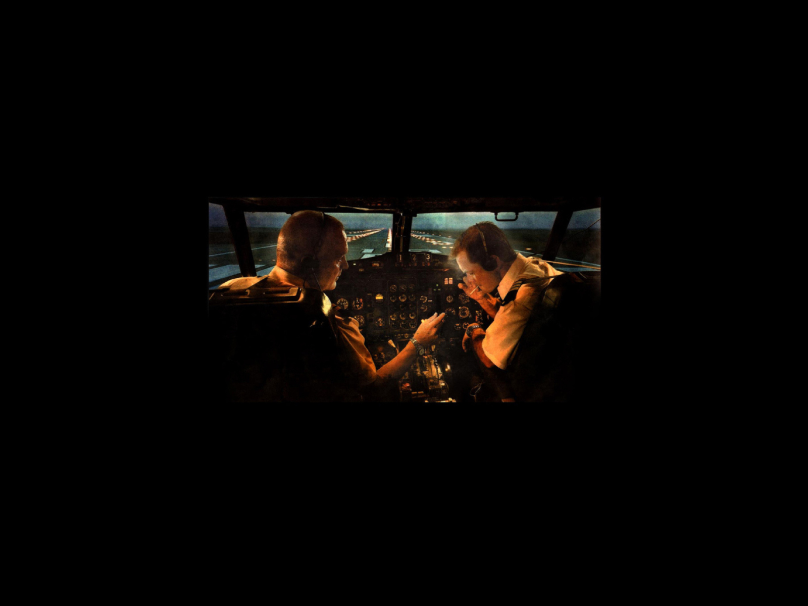 Fondo de pantalla Pilots Smoking 1600x1200