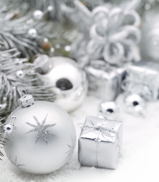 Silver Christmas - Obrázkek zdarma pro Nokia Asha 503
