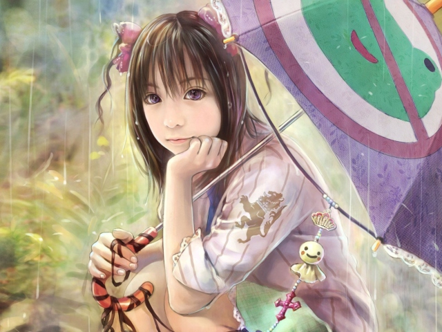 Das Chinese Girl Wallpaper 640x480
