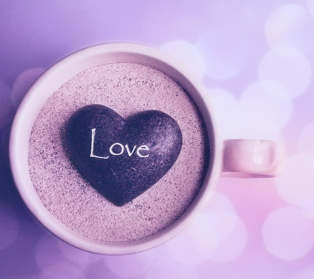 Das Love In Cup Wallpaper 1080x960
