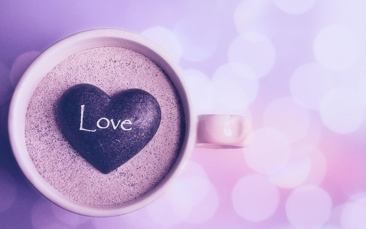 Love In Cup wallpaper 1280x800