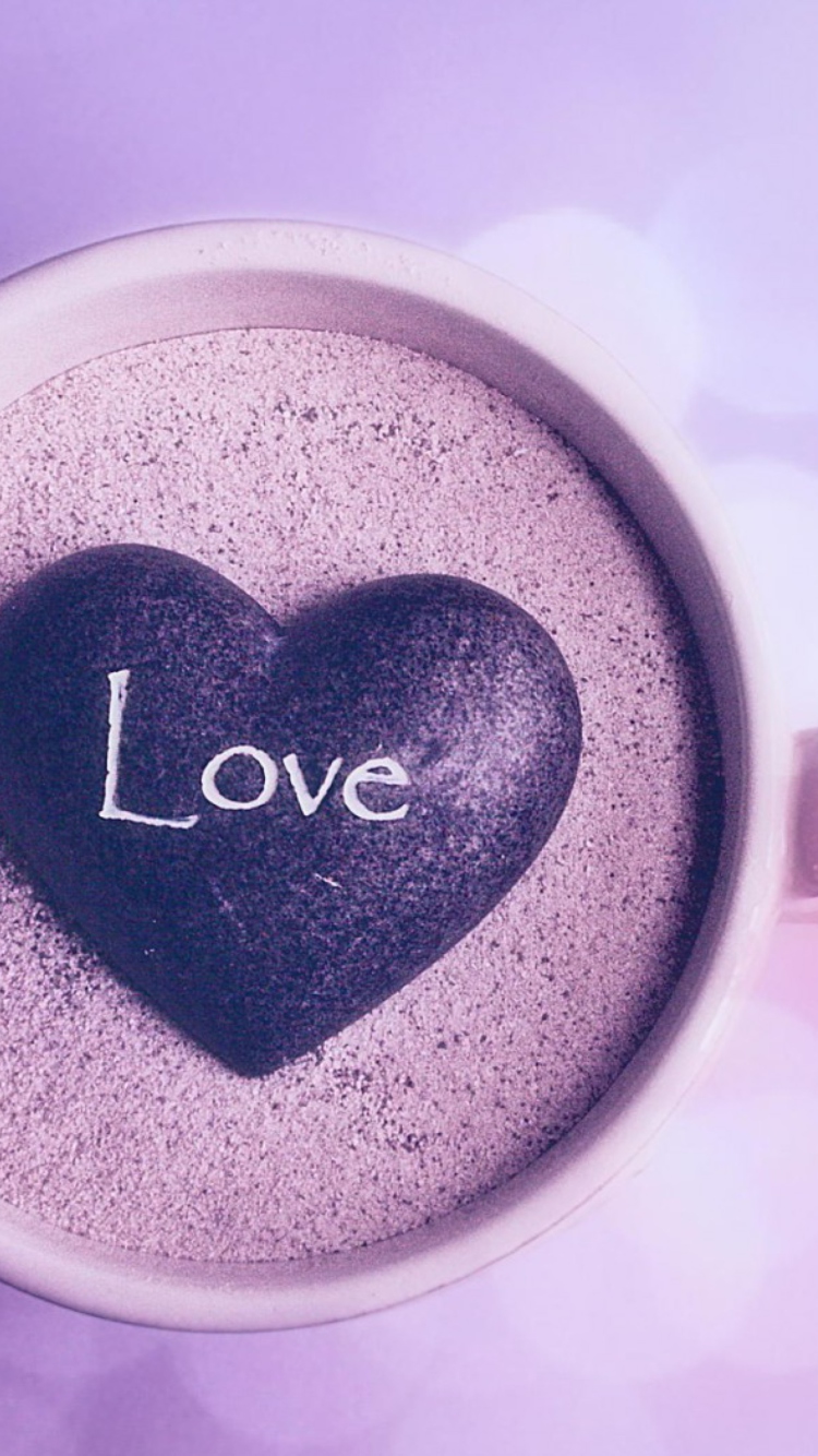 Love In Cup wallpaper 750x1334
