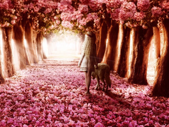 Flower Forest wallpaper 640x480