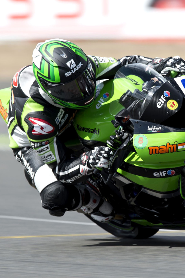 Kawasaki Racing Team wallpaper 640x960