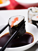 Fondo de pantalla Sushi and Chopsticks 132x176